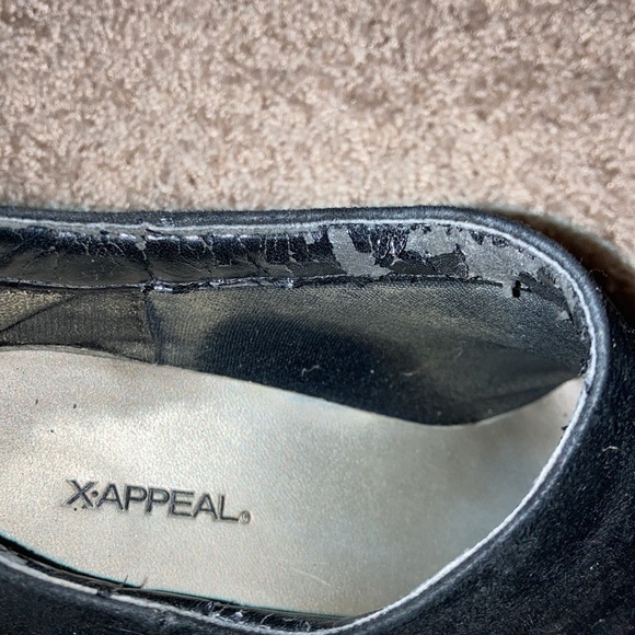 X-APPEAL Black Healed Women’s Ankle Boots - Size 8 - Picture 5 of 6
